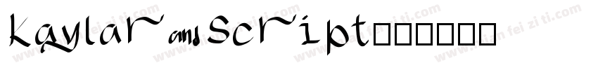 Kaylar Script字体转换